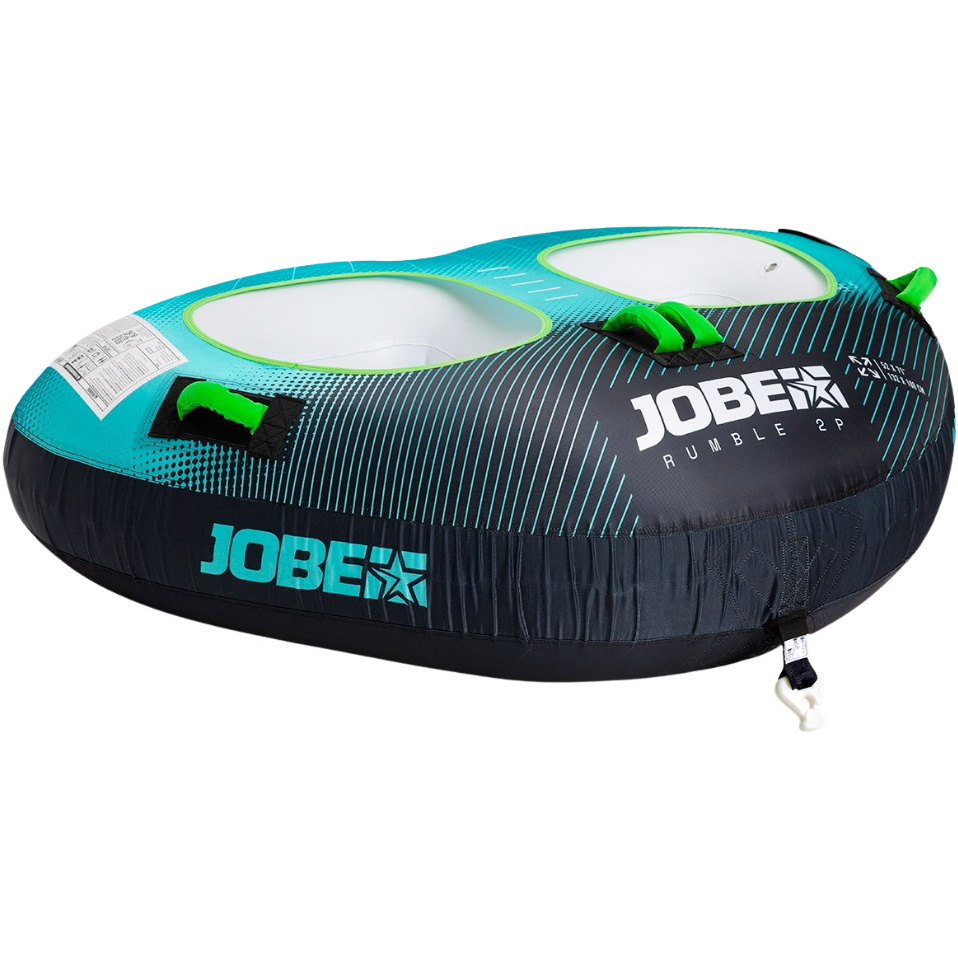 2026 Jobe Rumble 2 Person Towable 230226001 - Black / Turquoise